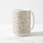 Mug Or, Argent, Gris Terrazzo Motif (Devant droit)