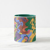 Mug "Or" Art Abstrait (Centre)