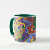 Mug "Or" Art Abstrait (Devant gauche)