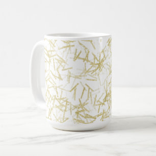 Mug Or Blanc Glam Paillettes Étincelantes