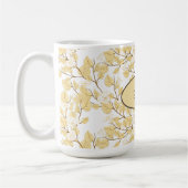 Mug Or Blanc Matin Fleur de gloire (Gauche)