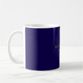Mug Or & Bleu Foncé Couleur Professionnel Uni Moderne (Gauche)
