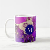 Mug Or céleste violet et Abstrait rose (Gauche)
