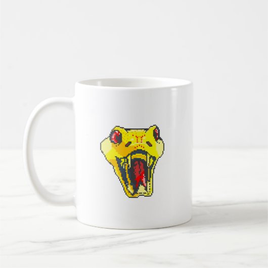 Mug Or de l'art des pixels de serpent (Gauche)