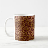 Mug Or de luxe de Paisley | Bourgogne (Gauche)