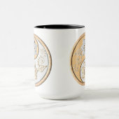 Mug Or et argent Yin Yang (Centre)