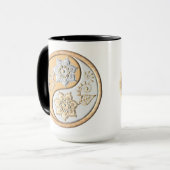 Mug Or et argent Yin Yang (Devant gauche)