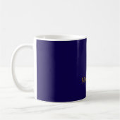 Mug Or et bleu foncé Couleur Professionnelle Plat Mode (Gauche)