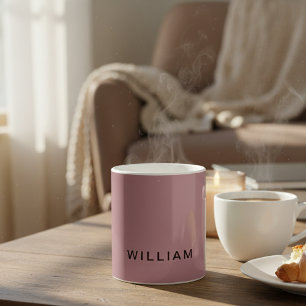 Mug Or et monogramme Rose personnalisé avec personnali