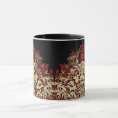 Mug Or et noir damas (Centre)