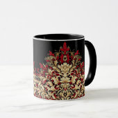 Mug Or et noir damas (Devant droit)