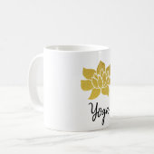 Mug *~* Or Lotus Yoga Or Lotus Blanc (Devant gauche)