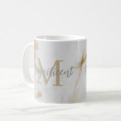 Mug Or Marbre Or et Gris (Devant gauche)