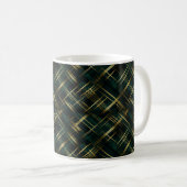 Mug Or Moderne Et Vert Foncé Plaid (Devant droit)