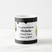 Mug Or noir de Crawfish Fleur de Lis Graduation (Centre)
