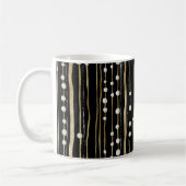 Mug Or noir perles blanches (Gauche)