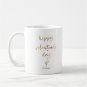 Mug Or Rose Faux | Script Décontracté et coeur Valenti (Gauche)