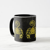 Mug Or Scorpio en cuir (Devant gauche)