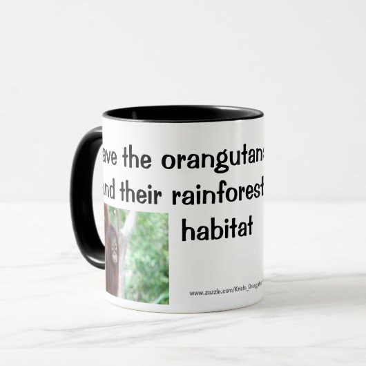 Mug Orang-outan Treehugger (Devant gauche)