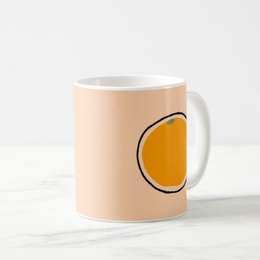 Mug Orange (Devant droit)