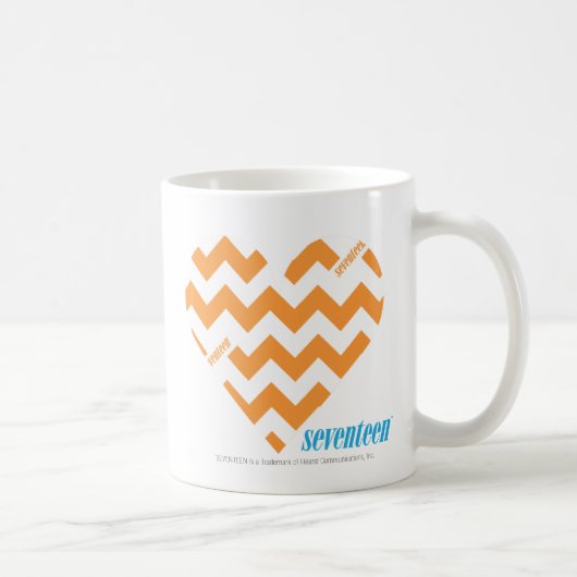 Mug Orange 2 de zigzag (Droite)