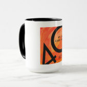 Mug Orange 40 Anniversaire de la Décennie (Devant gauche)