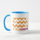 Mug Orange 4 de zigzag (Gauche)