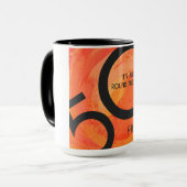 Mug Orange 50 Anniversaire de la Décennie (Devant gauche)