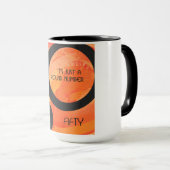 Mug Orange 50 Anniversaire de la Décennie (Devant droit)