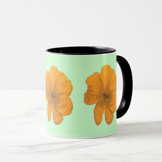 Mug Orange Aid/ PopArt Flower (Devant droit)