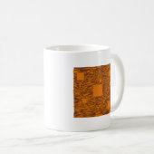 Mug Orange alerte float abstrait Halloween boîte noire (Devant droit)