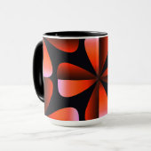 Mug Orange and Black Minimalist Abstract (Devant gauche)