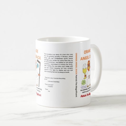 Mug ORANGE ANGEL DUCK Classic Mug, 11 oz (Devant droit)