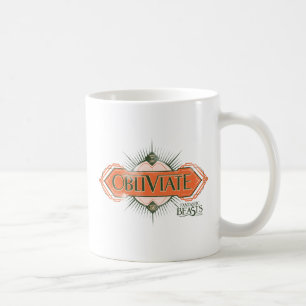 Mug Orange Art Déco Obliviate Spell Graphisme