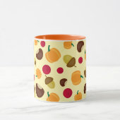 Mug Orange Automne Citrouille Berries Motif (Centre)