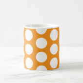 Mug Orange avec des pois blancs (Centre)