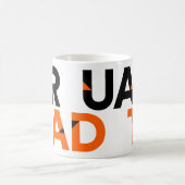 Mug Orange Big Bold Angle-Cut Lettres Graduation (Centre)