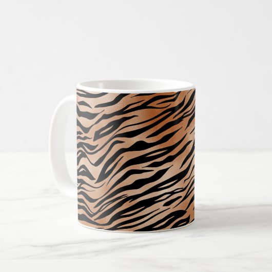 Mug Orange Black Tiger (Devant gauche)