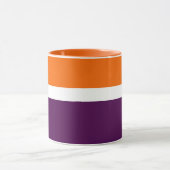 Mug Orange blanc violet couleur pâle Conception des bl (Centre)