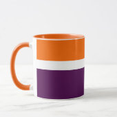 Mug Orange blanc violet couleur pâle Conception des bl (Gauche)
