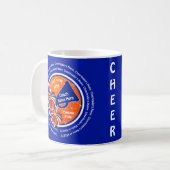 Mug Orange, Bleu et Blancs à petit prix, coach meilleu (Devant gauche)
