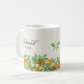Mug Orange Blossom Bridesmaid Soirée de mariage Cadeau (Devant gauche)
