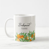 Mug Orange Blossom Bridesmaid Soirée de mariage Cadeau (Gauche)