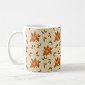 Mug Orange botanique de citrus d'été (Gauche)