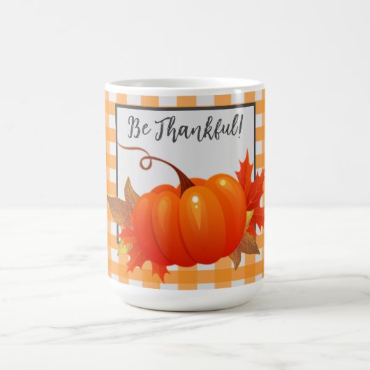 Mug Orange Buffalo, Citrouille De Thanksgiving, A Plai (Centre)