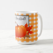 Mug Orange Buffalo, Citrouille De Thanksgiving, A Plai (Devant droit)