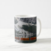 MUG ORANGE CANOÉ SUR LE CORPS D'EAU (Devant droit)
