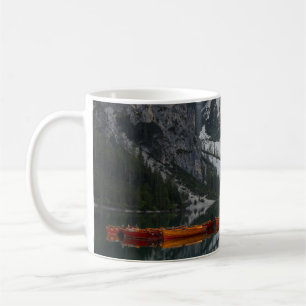 MUG ORANGE CANOÉ SUR LE CORPS D'EAU