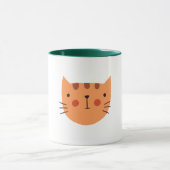 Mug Orange Chat Cute Funny (Centre)