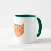 Mug Orange Chat Cute Funny (Devant droit)
